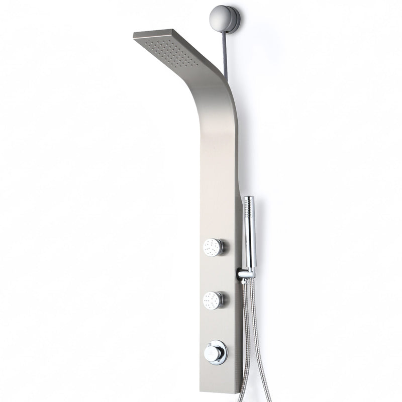 ANZZI SP-AZ081BN Cici shower panel system in brushed nickel, main product photo