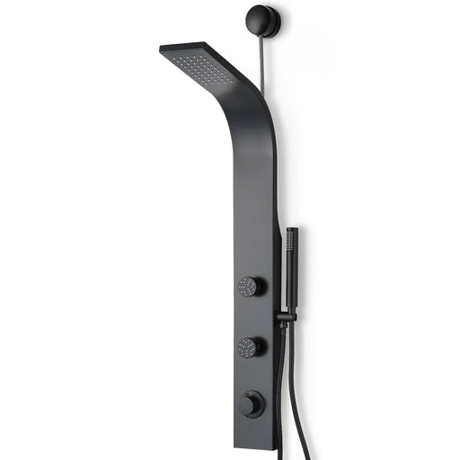 ANZZI SP-AZ081MB Cici shower panel system in matte black, main product photo