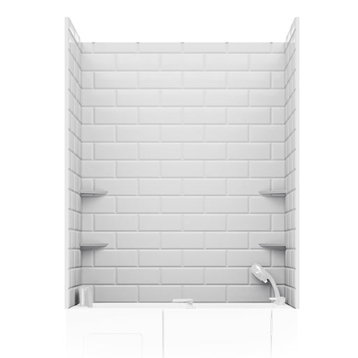 ANZZI SW-6060RE510-WH Shower Wall Panel Set product photo