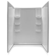 ANZZI SW-AZ009WH Shower Wall Surround wall kit on white background