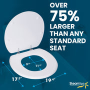 ANZZI T1-AZ301WH toilet seat, dimension drawing