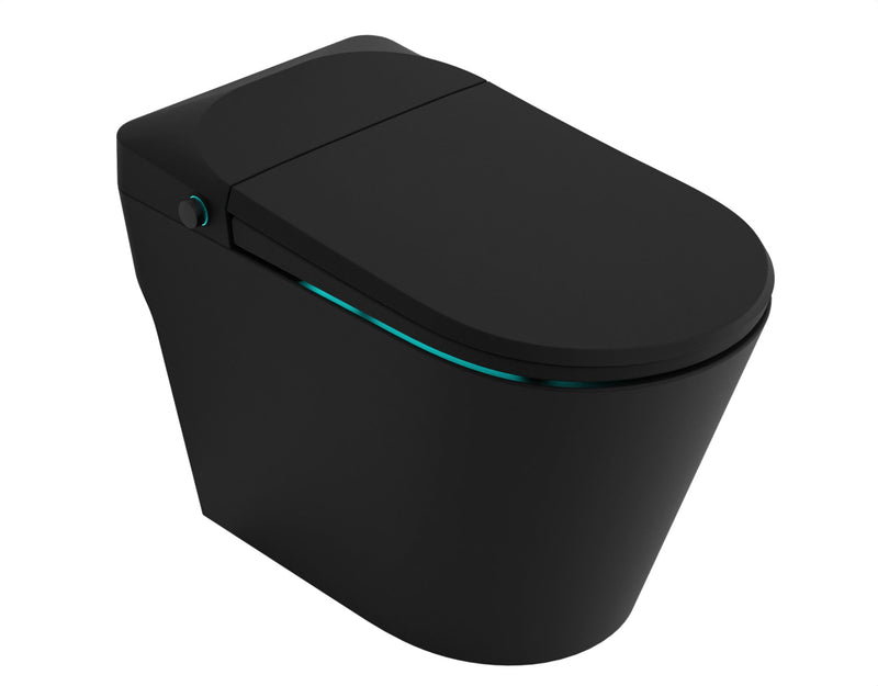 ANZZI TL-ST950WIFI-MB smart bidet toilet in Matte Black, main product photo