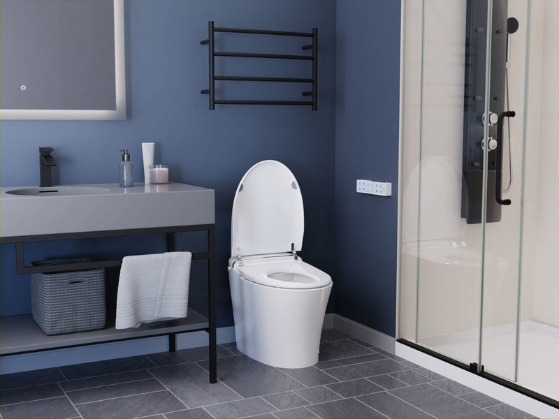 ANZZI TL-STSF851WH smart bidet toilet, installed room view 2