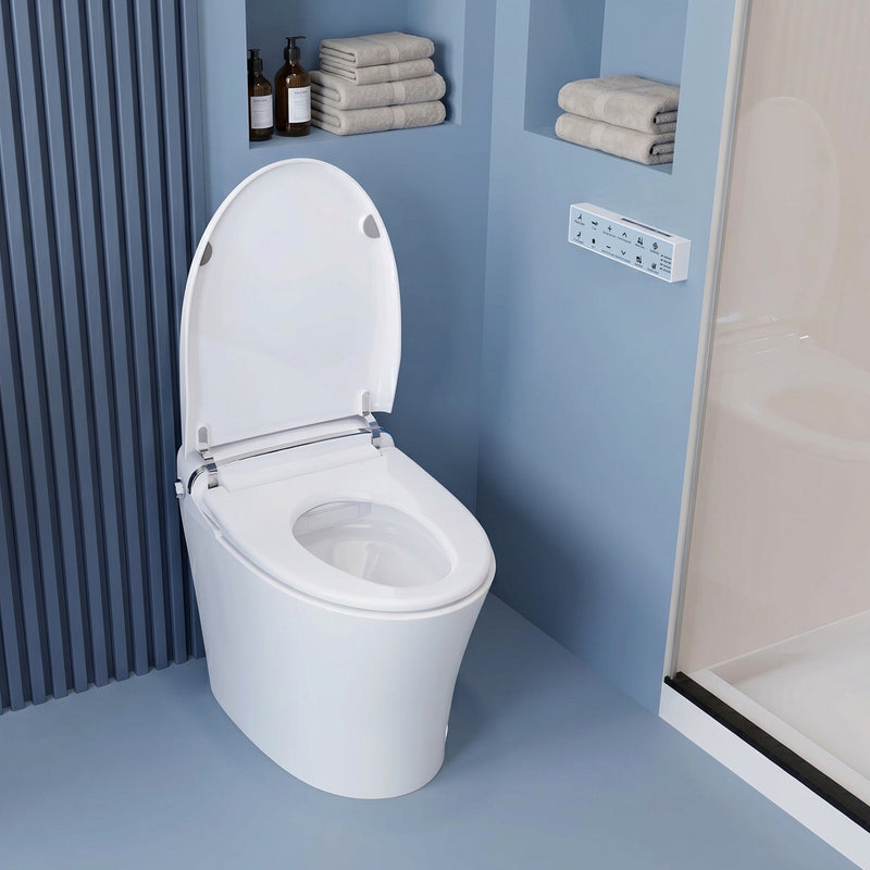 ANZZI TL-STSF851WH smart bidet toilet, installed room view 3