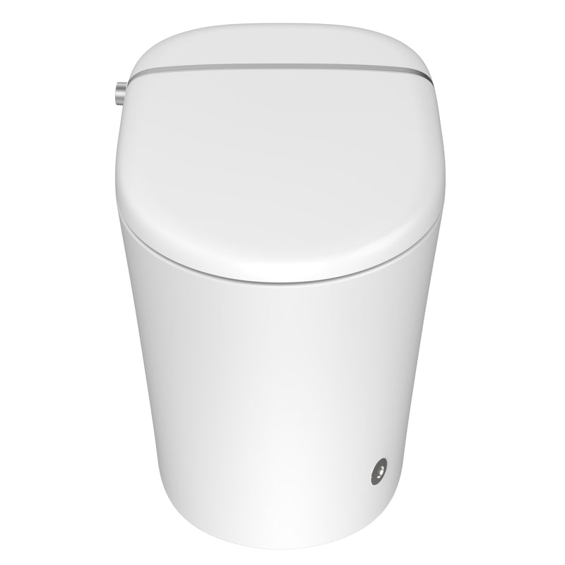 ANZZI TL-STSF851WH smart bidet toilet, white background view 1