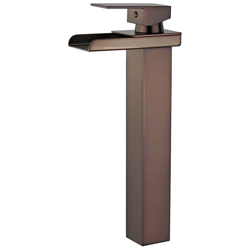 Bellaterra Home 10167N5-ORB-W Oviedo bathroom faucet, Oil Rubbed Bronze, front view on a white background