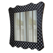 Bellaterra Home 203057B-MIRROR 31.5" mirror, Black, front view on a white background