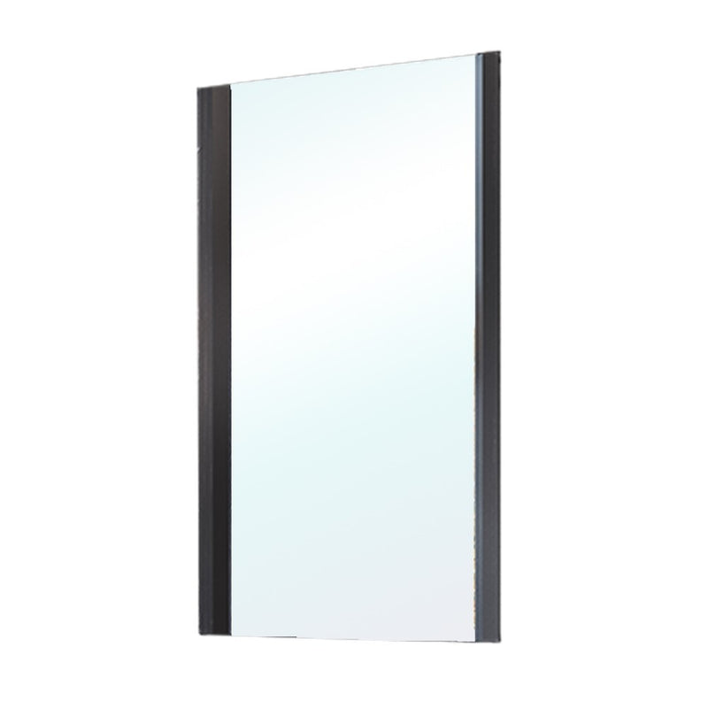 Bellaterra Home 203102-MIRROR 19.7" mirror, Black, front view on a white background