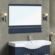 Bellaterra Home 203139-M-DG 39.4" mirror, Dark Gray, installed in a bathroom