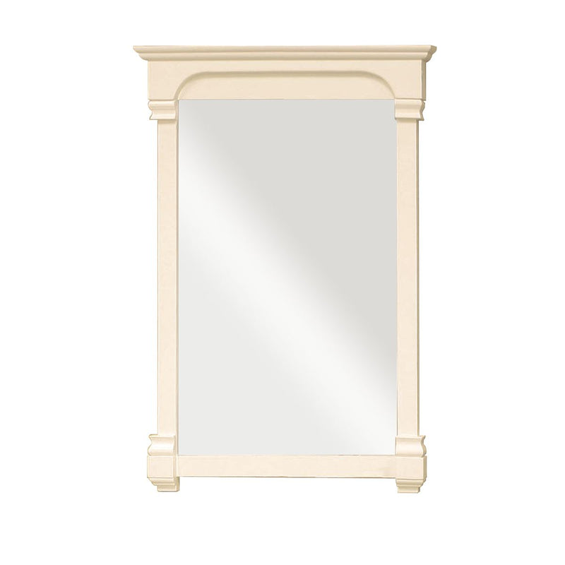 Bellaterra Home 205024-MIRROR-CR 24" mirror, Cream White, front view on a white background