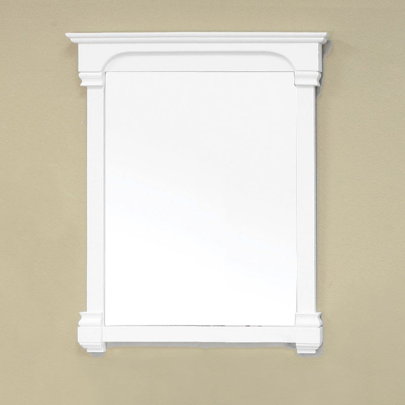 Bellaterra Home 205042-MIRROR-WH 36" mirror, White, installed in a bathroom