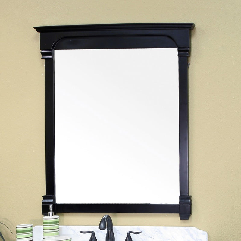 Bellaterra Home 205050-MIRROR-ES 42" mirror, Espresso, installed in a bathroom