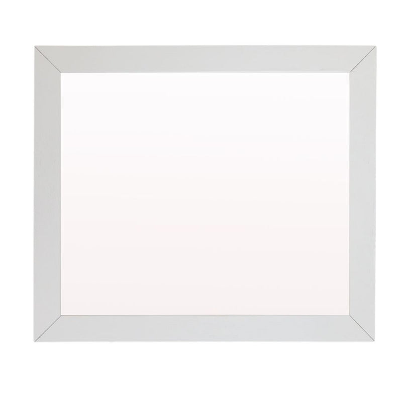 Bellaterra Home 400100-M-GA Plantation 24" rectangular mirror, White, horizontal
