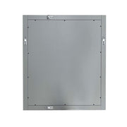 Bellaterra Home 400100-M-GYA Plantation 24" rectangular mirror, Gray, back