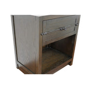 Bellaterra Home 400101-BA Plantation 30" vanity cabinet, Brown Ash, angled view on a white background