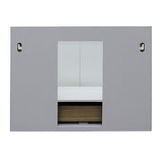 Bellaterra Home 400400-CAB-WH Stora 30" vanity cabinet, White, back view