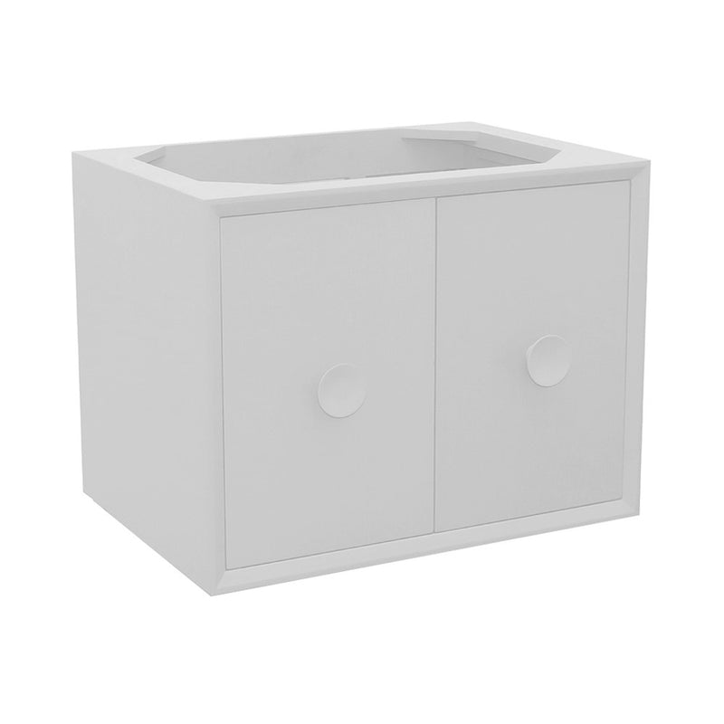 Bellaterra Home 400400-CAB-WH Stora 30" vanity cabinet, White, front view on a white background