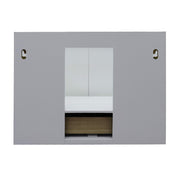 Bellaterra Home 400400-CAB-WH-GYO Stora 31" vanity, White, gray granite top, back view