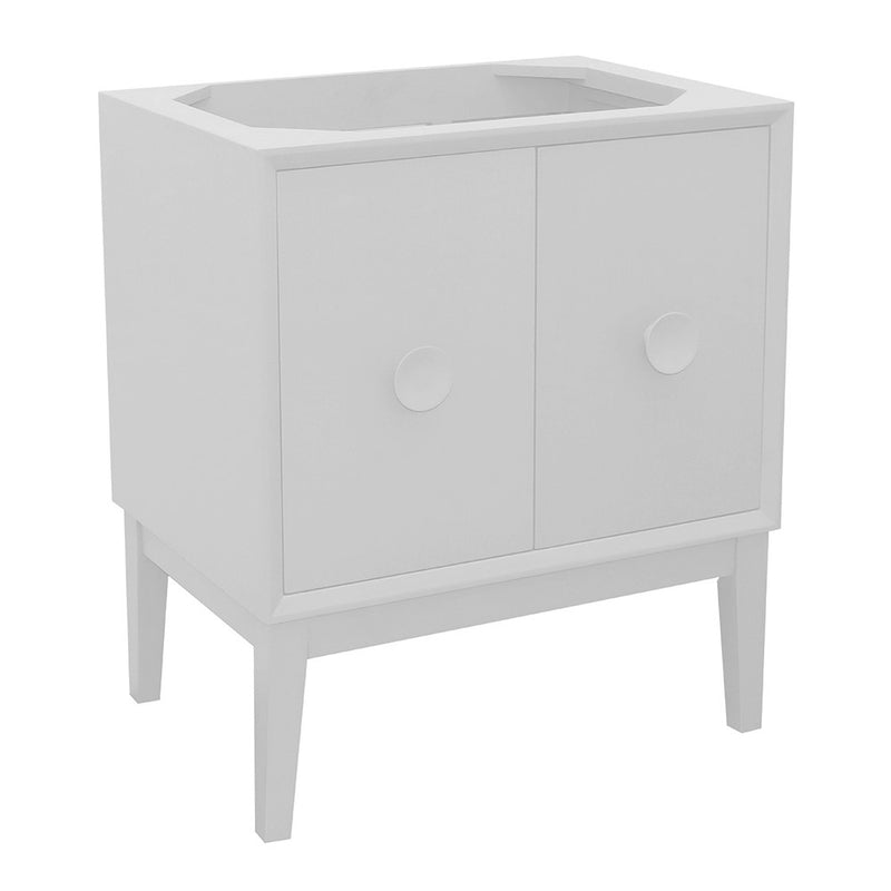 Bellaterra Home 400400-WH Stora 30" vanity cabinet, White, front view on a white background