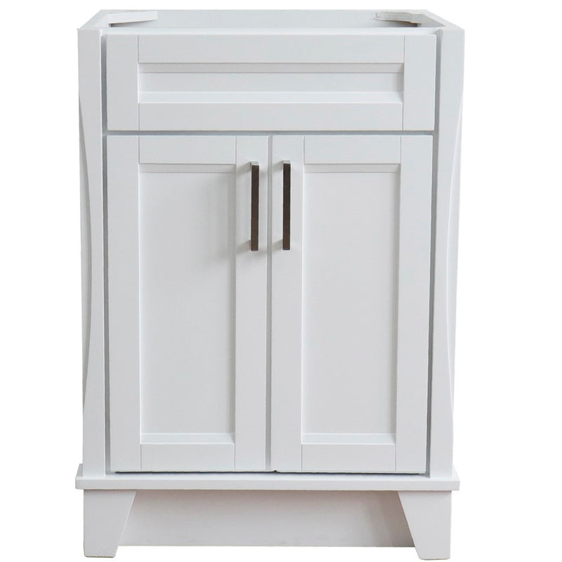 Bellaterra Home 400700-24-WH Terni 24" vanity cabinet, White, front view on a white background