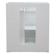 Bellaterra Home 400700-30-WH Terni 30" vanity cabinet, White, back