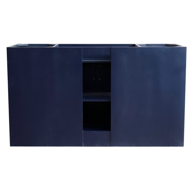 Bellaterra Home 400700-60S-BU Terni 60" vanity cabinet, Blue, back