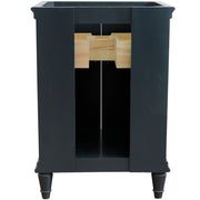 Bellaterra Home 400800-24-DG Forli 24" vanity cabinet, Dark Gray, back view