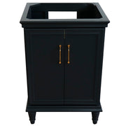 Bellaterra Home 400800-24-DG Forli 24" vanity cabinet, Dark Gray, high angle front