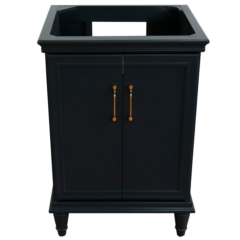 Bellaterra Home 400800-24-DG Forli 24" vanity cabinet, Dark Gray, high angle front