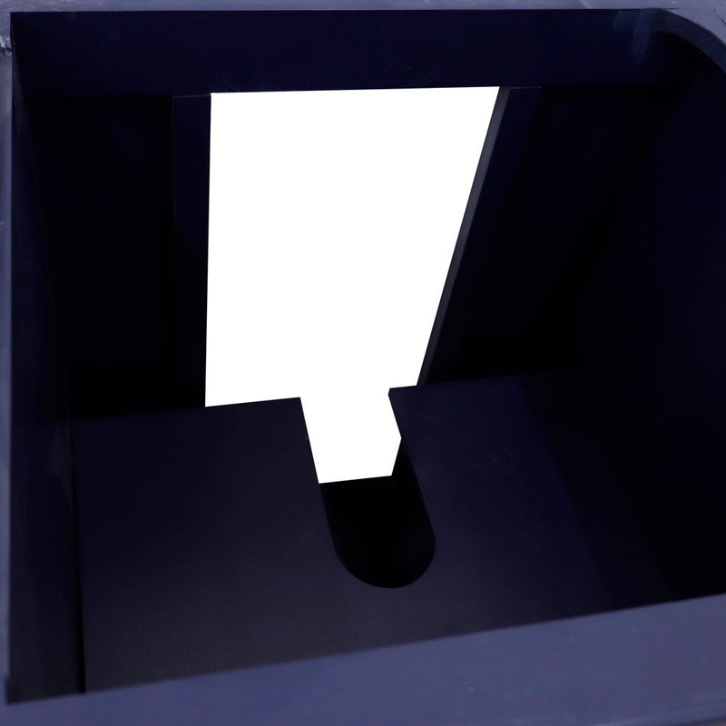Bellaterra Home 400800-36R-BU Forli 36" vanity cabinet, Blue, top open view