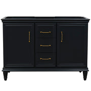 Bellaterra Home 400800-48D-DG Forli 48" vanity cabinet, Dark Gray, front view on a white background