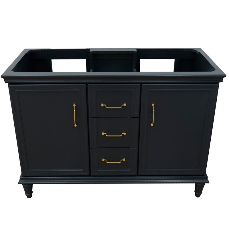 Bellaterra Home 400800-48D-DG Forli 48" vanity cabinet, Dark Gray, high angle front