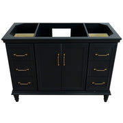 Bellaterra Home 400800-48S-DG Forli 48" vanity cabinet, Dark Gray, high angle front