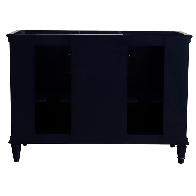 Bellaterra Home 400800-49D-BU-GYR Forli 49" vanity, Blue, gray granite top, cabinet without top