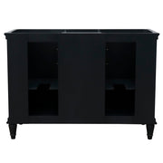 Bellaterra Home 400800-49D-DG-GYO Forli 49" vanity, Dark Gray, gray granite top, cabinet without top