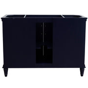 Bellaterra Home 400800-49S-BU-GYO Forli 49" vanity, Blue, gray granite top, cabinet without top