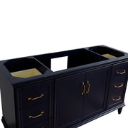 Bellaterra Home 400800-60S-BU Forli 60" vanity cabinet, Blue, top open view