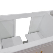 Bellaterra Home 400800-60S-WH Forli 60" vanity cabinet, White, top open view