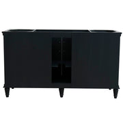 Bellaterra Home 400800-61S-DG-GYO Forli 61" vanity, Dark Gray, gray granite top, cabinet without top