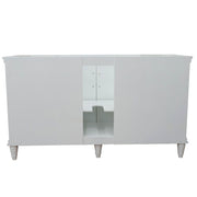 Bellaterra Home 400800-61S-WH-WERD Forli 61" vanity, White, white engineered stone top, cabinet without top