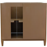 Bellaterra Home 400901-36R-WA MCM 36" vanity cabinet, Walnut, rear view