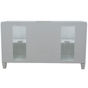 Bellaterra Home 400990-60D-WH Trento 60" vanity cabinet, White, back