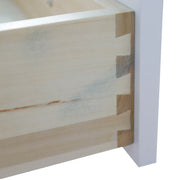 Bellaterra Home 408001-60D-WH Tivoli 60" vanity cabinet, White, open drawer close-up
