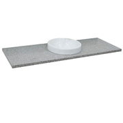 Bellaterra Home 430003-61-GYRD 61" gray granite vanity top, front view on a white background