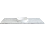 Bellaterra Home 430003-61-WMRD 61" White Carrara marble vanity top, front