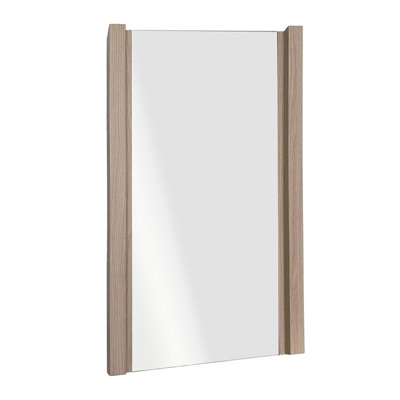 Bellaterra Home 500137-M-CO Modern 17.7" rectangular mirror, Neutral, angled view on a white background
