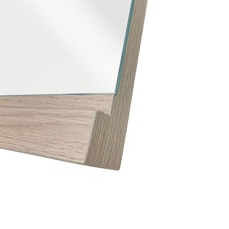 Bellaterra Home 500137-M-CO Modern 17.7" rectangular mirror, Neutral, frame corner