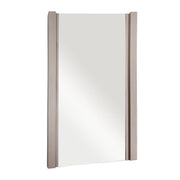 Bellaterra Home 500137-M-EP Modern 17.7" rectangular mirror, Light Gray, angled view on a white background