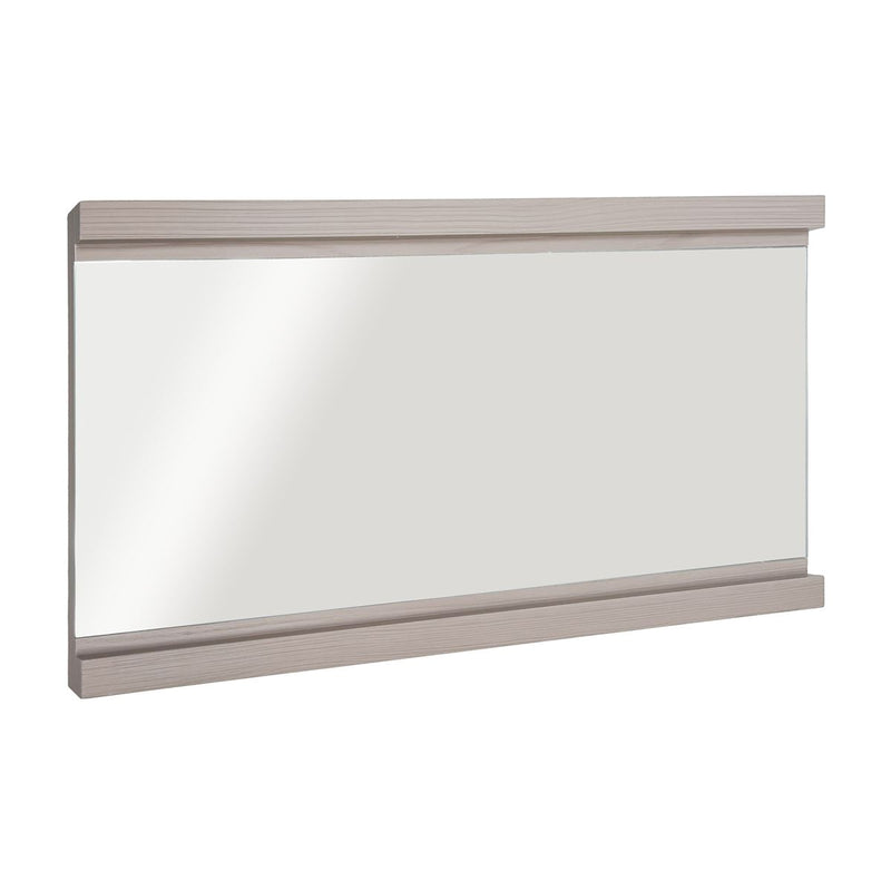 Bellaterra Home 500137-M-EP Modern 17.7" rectangular mirror, Light Gray, horizontal