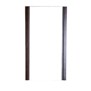 Bellaterra Home 500137-MIR Modern 17.7" rectangular mirror, Wenge, front view on a white background